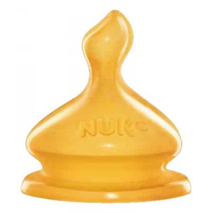 Nuk - Lot de 2 Tétines Anti Colique pour Biberon - Taille 1 - Latex  (Import Allemagne)