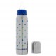 Biberon en inox 270 ml goulot étroit - Pois bleus
