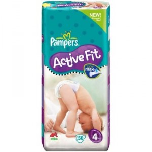 Pampers - 81212773 - Active Fit Couches - Taille 4 Maxi (7-18 Kg) - Géant 2 X 50 - 100 Couches