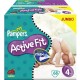 Pampers - 81212850 - Active Fit Couches - Taille 4 Maxi (7-18 Kg) - Jumbopack 2X68 - 136 Couches