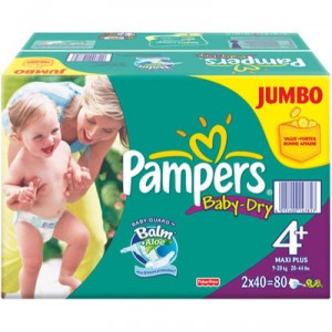 Pampers Baby Dry Maxi+ - Format Jumbopack x74
