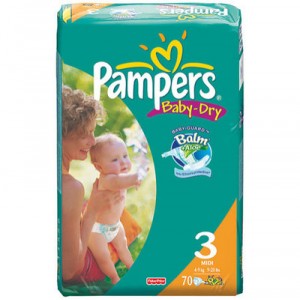 Pampers Baby Dry Midi - Format Géant x64