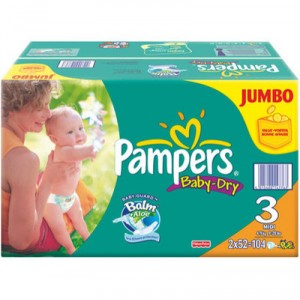 Pampers Baby Dry Midi - Format Jumbopack x96