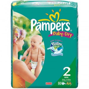 Pampers Baby Dry Mini - Size Giant x74