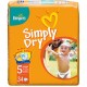 Pampers Simply Dry Midpack Junior x34
