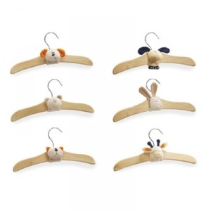Pinolino - 191350 - Accessoire de Rangement - ensemble de 6 Cintres avec des Peluches