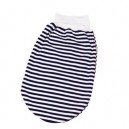 Popolini - Sac à dodo - 100% coton bio - Rayé Bleu marine