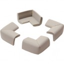 4 COINS de table, petit modèle - coloris chocolat