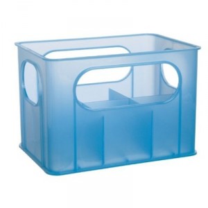 dBb Remond - 177146 - Porte-Biberons Nu Pour 6 Biberons Grands Ou Petits - Bleu Translucide