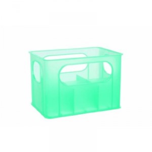 dBb Remond - 177149 - Porte-Biberons Nu Pour 6 Biberons Grands Ou Petits - Turquoise Translucide