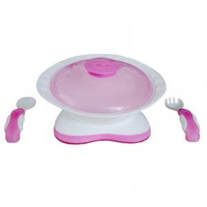 dBb Remond - 211058 - Assiette + Couvert - Nature - Antibactériens - Rose
