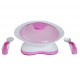 dBb Remond - 211058 - Assiette + Couvert - Nature - Antibactériens - Rose