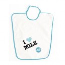 dBb Remond - 223119 - Bavoir Éponges - I Love Milk - 34 x 38,5 cm
