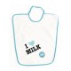 dBb Remond - 223119 - Bavoir Éponges - I Love Milk - 34 x 38,5 cm