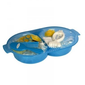 dBb Remond - 305946 - Set de Toilette - 2 Éponges - Bleu Translucide