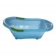 dBb Remond - 306006 - Baignoire Bleue Translucide avec Bouchon de Vidange et Poignées Antidérapantes - Vertes