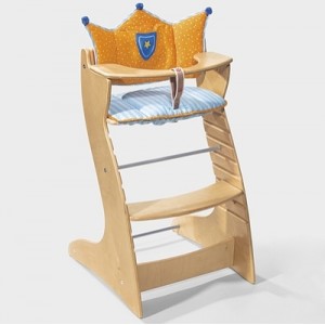 Roba - 1850 E36 - Coussin réhausseur de siège pour Chaise Haute Bois "Prince Louis"