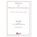 Memento Pedagogie Institutionnelle - Rene Laffite