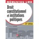 Droit Constitutionnel Et Institutions Politiques (13e Edition) - Jean-claude Acquaviva