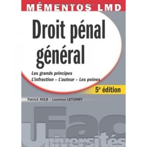 Mementos Lmd. Droit Penal General. 5e Edition - Laurence Leturmy , Patrick Kolb