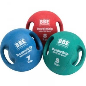 BBE - Medicine Ball à deux poignées - 8kg