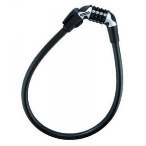 Kryptonite Bike Lock-in resettable code + support (15 mm x 65 cm) Kryptoflex