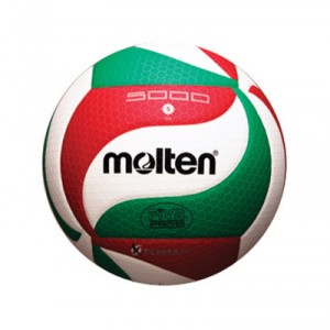 Molten - V5M5000 - Ballon de volley - Blanc/Vert/Rouge - 5