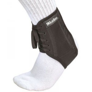 Mueller Bande pour articulation - Bande pour articulation du pied / protection cheville - Noir - XL