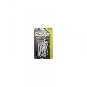 Pride Golf Tees Pack Of 15 Plastic Offset Golf Pride - White / Yellow