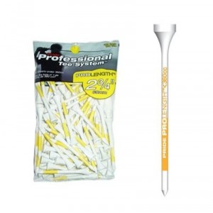 Pride Golf Pack De 100 Tees En Bois Pride Pts 70Mm Golf - Jaune