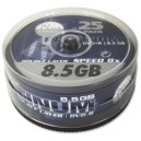 Support BestMedia CD Recordable Platinum DVD+R double couche 8x, 25 pièces en cake box (1119807000)