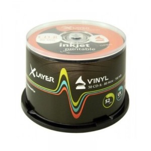 Support GR Kabel CD-R 80 52x Xlayer Vinyl printable 50er (102845)