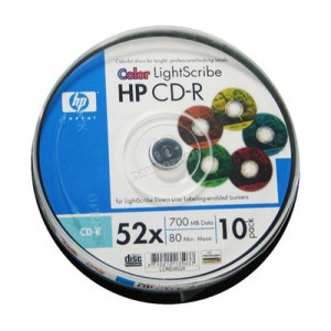 Support HP CD-R LightScribe Rainbow Colormix (V1.2) 52x Speed - Cakebox (100) (B000PUH3PU)