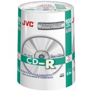 Support 52x MicroBoards CD-R 80 52x JVC 100er Cake Lot de 100 (CD-R80HS100)