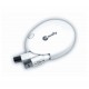 Macally - Câble USB rétractable 1 -5 m - Blanc (8717278760179) Câble USB