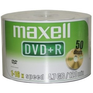 Maxell Storage Media - Dvd Shrink 50 + R 4.7 Gb Virgin - 120min-16X (4902580504977)