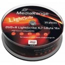 Support de stockage DVD-R MediaRange MR441 Lot de 25