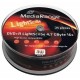Support de stockage DVD-R MediaRange MR441 Lot de 25