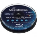 MEDIARANGE BD-R 25 GB 6x speed cakebox 10x Inkjet Printable (MR500)