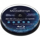 MEDIARANGE Blu-ray Disc BD-RE 25 GB 1-2x Speed in cakebox 10 pcs (MR501)