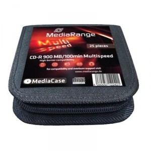 MediaRange CD-R 100mn 900Mo, 25 pièces en portefeuille (mr213)