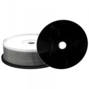 MediaRange CD-R imprimable, surface noire, 52x, 25 pièces en cake box (4260057125163)