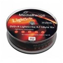 MEDIARANGE - DVD+R 16 X - 47 Go - Lightscribe - Cakebox de 25 (MR440)