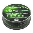 MediaRange DVD+R 16x certifié, 25 pièces en cake box (MR404)