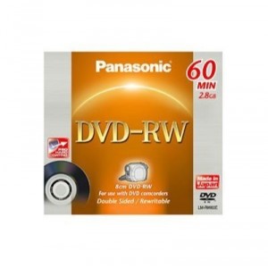 Support de stockage DVD-RW Panasonic (LM-RW60 E5P) Lot de 5