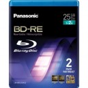 Support de stockage BD-R Disque Blu-ray PANASONIC LM-BEU25AE2 Lot de 2