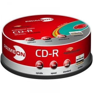 Support CD-R 52x MED CDR 80/700MB PRIMEON / LS / 52x / color mix 25er Cakebox (B000POMAEK)