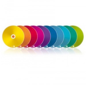 Support PRIMEON DVD+R DL 8.5Go 8x 10 colors dans Cakebox de 10pcs (02-100-516)