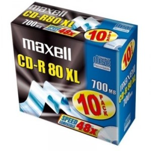 Storage Media Maxell 52x CD-R80XL Lot 10 (400989)