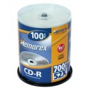 Support de stockage CD-R 52x Memorex (827520-100) Lot de 100